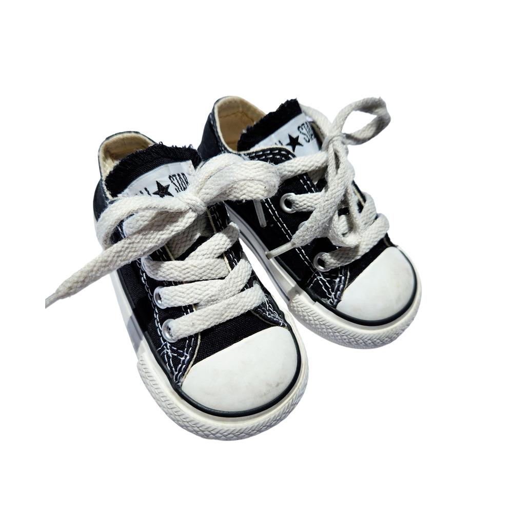 Black & White Converse Toddler Shoe Size 4